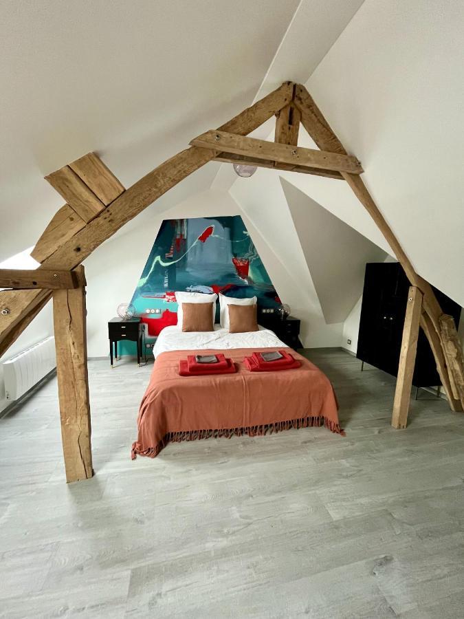 Bed and Breakfast Les Bobos A La Ferme La Madelaine-sous-Montreuil Exterior foto